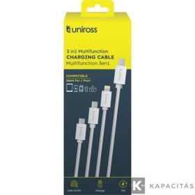 Uniross 3 in1 Múltifunkcionális kábel, 2m, Charge