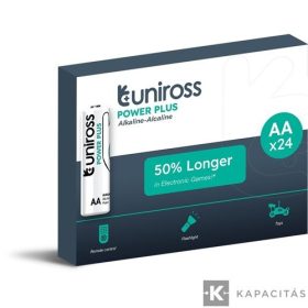   Uniross 1,5V LR6/AA/ceruza tartós alkáli elem POWER PLUS 24db/csomag