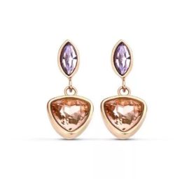 Victoria Rose gold színű színes köves fülbevaló